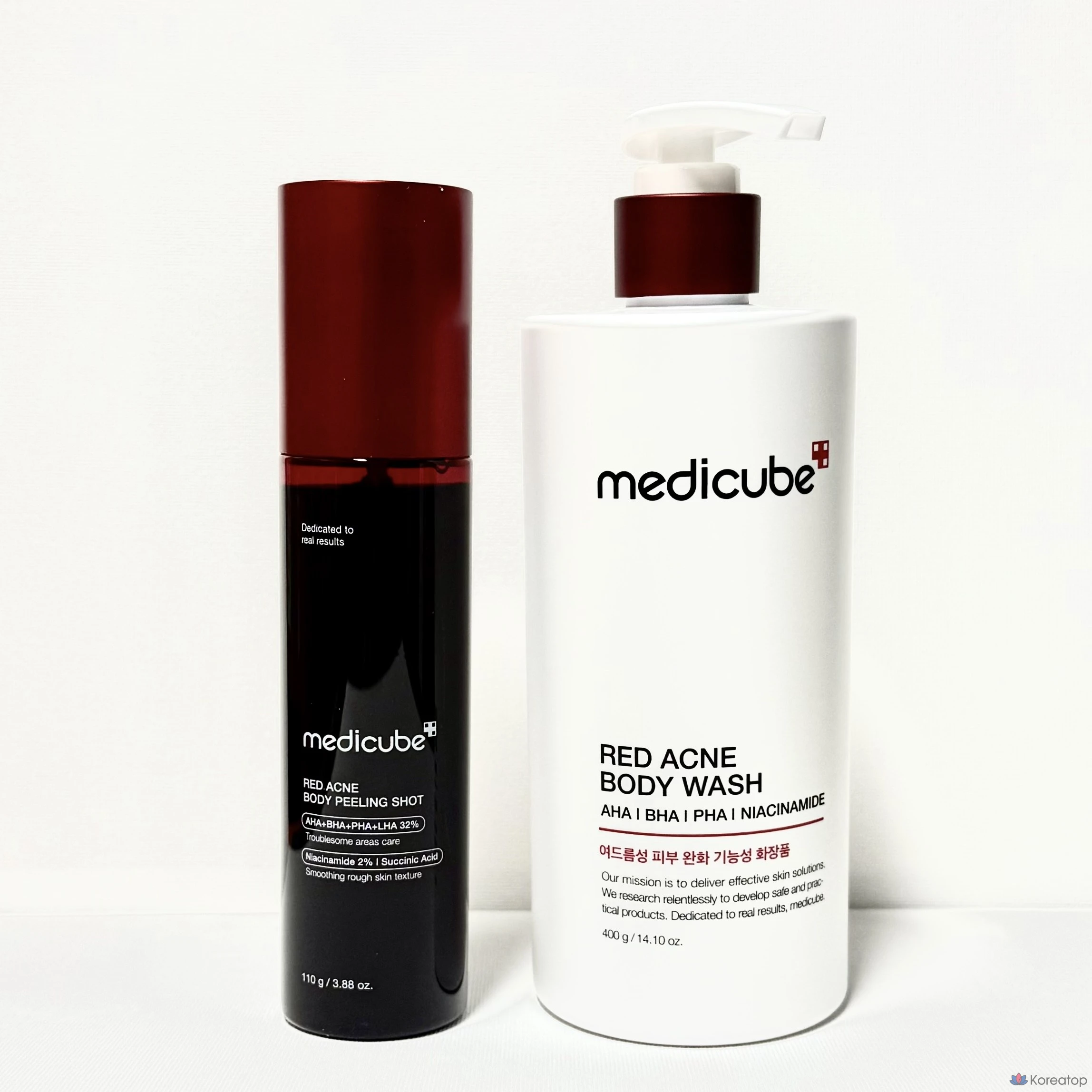 Набор для ухода Medicube Body Trouble Peeling Set (Acne Body Wash + Red Acne Body Peeling Shot), 1 шт.