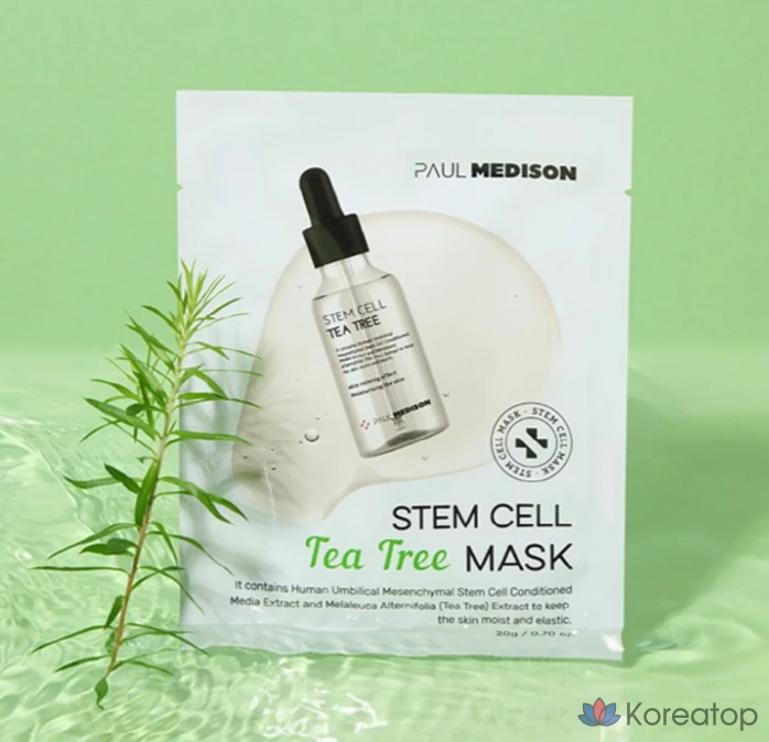 Тканевая маска для лица Paul Medison Stem Cell Tea Tree Mask, 120 шт., фото 2