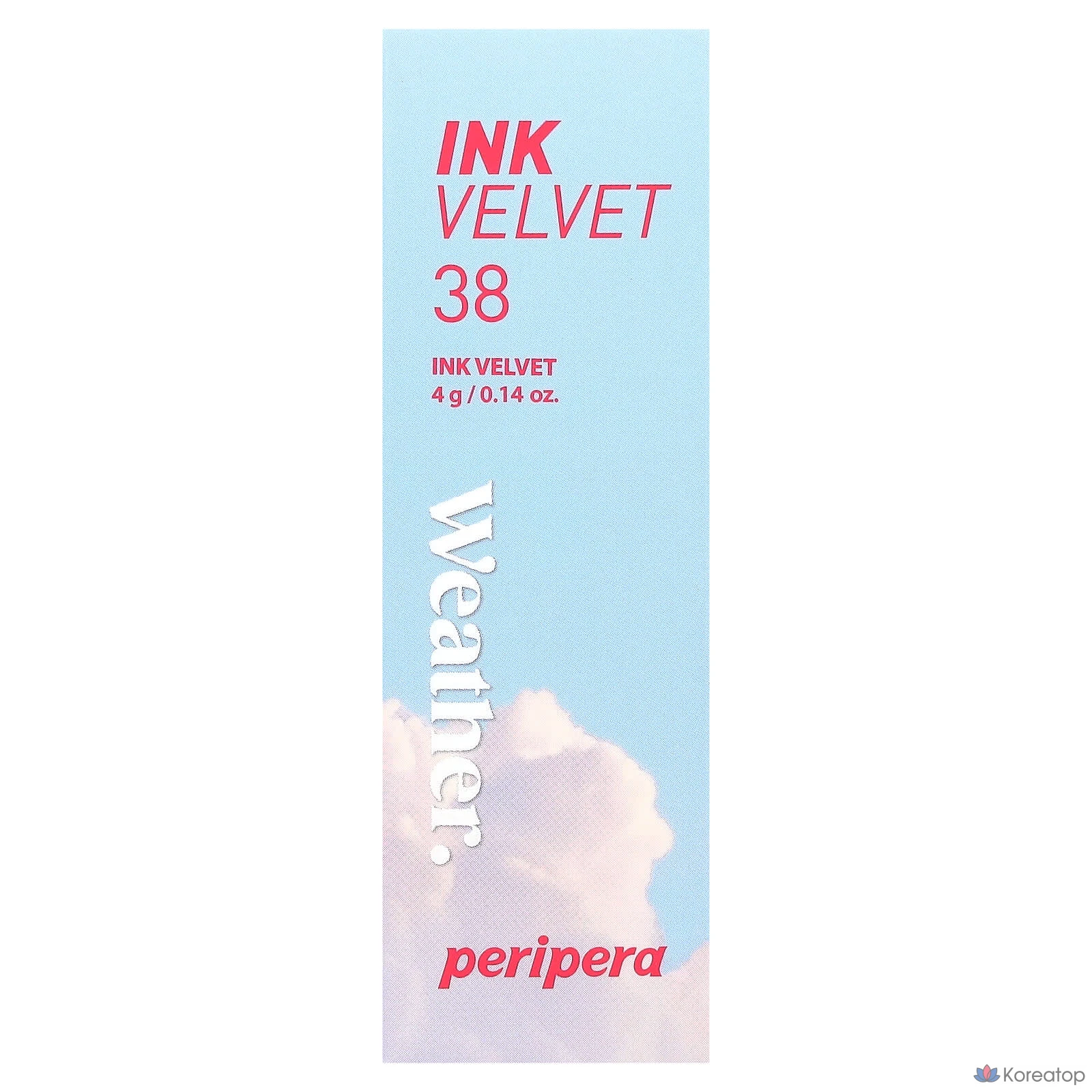 Тинт для губ Peripera Ink Velvet Lip Tint Weather, оттенок 38 Bright Pink, 4 г