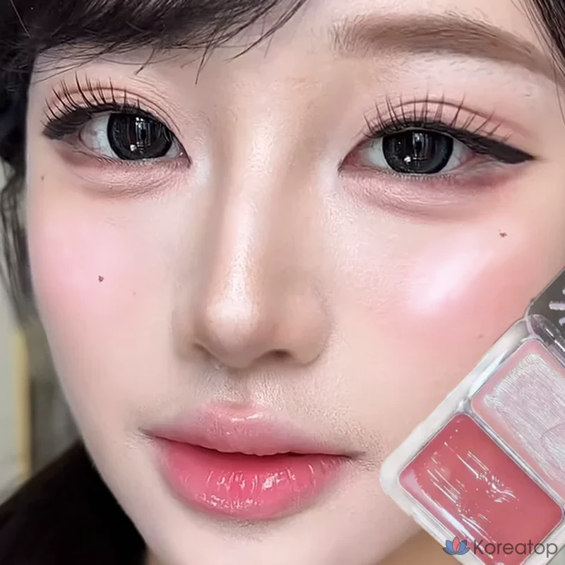Румяна NAMING Glass Skin Two Tone Blush, оттенок Caramel, 1 шт., фото 2