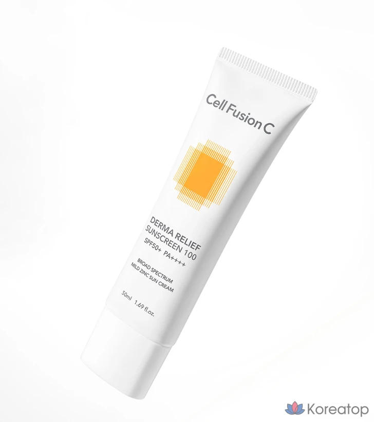 Солнцезащитный крем CELL FUSION C Derma Relief Sunscreen 100 SPF50+ PA++++, 50 мл, 1 шт.