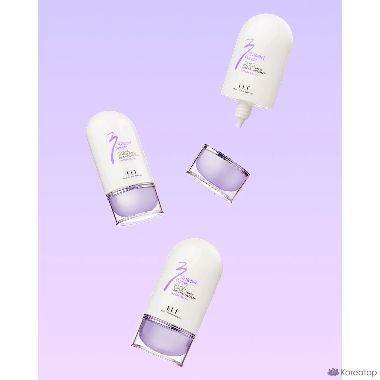 Солнцезащитный крем ELT Vita Youth 3D Relief Purple Tone-up, 50 мл, 1 шт.