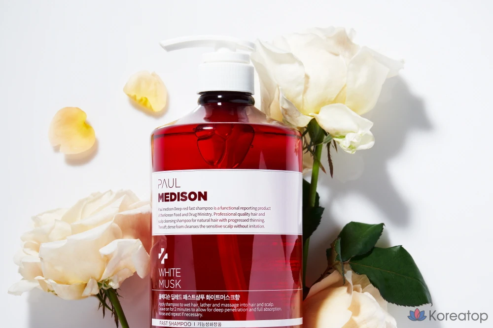Шампунь PAUL MEDISON Deep Red Fast Shampoo White Musk, 1.077 л, 1 шт.