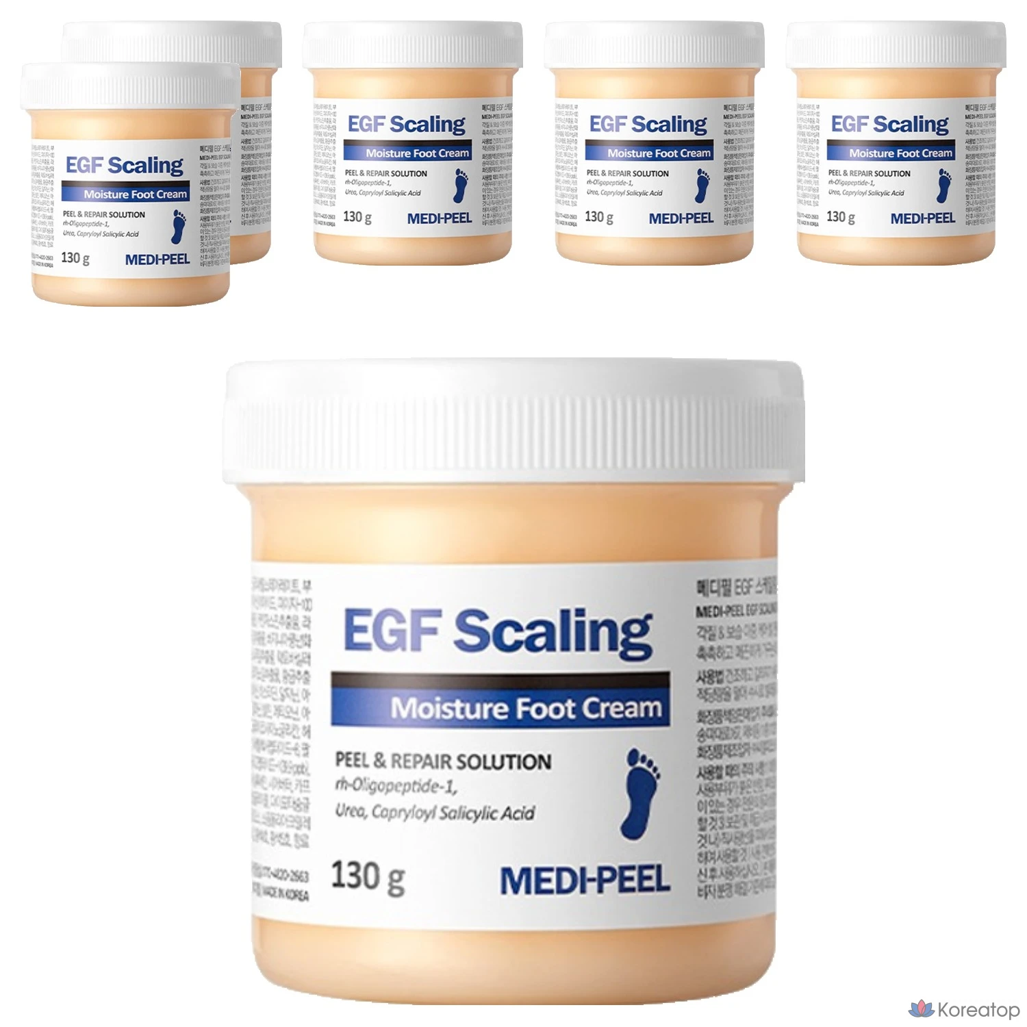 Крем для ног Medi-Peel EGF Scaling Moisture Foot Cream, 130 г, 6 шт.