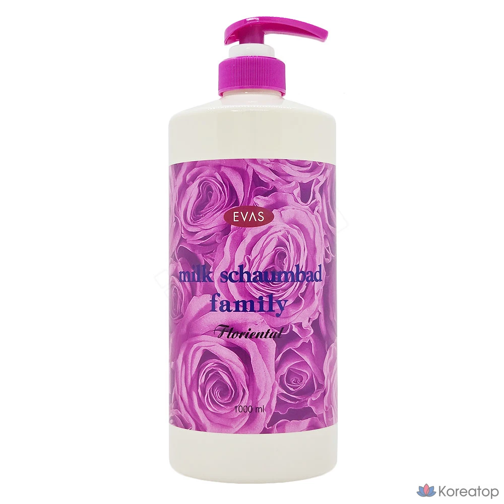 Гель для душа EVAS Milk Shampoo Family Body Cleanser, оттенок 5 Floriental, 1000 мл, 1 шт.