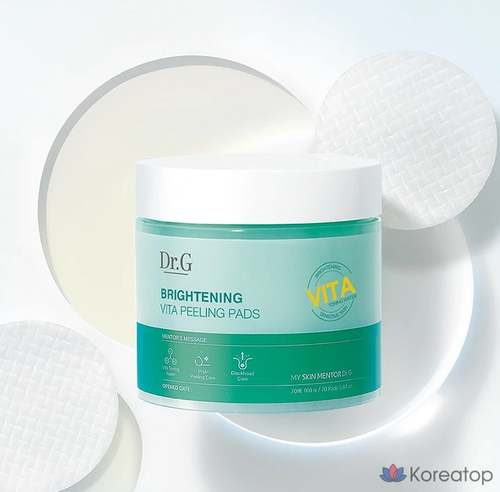 Пилинг-пэды Dr. G Brightening Vitamin Peeling Pad, 160 г, 70 шт.
