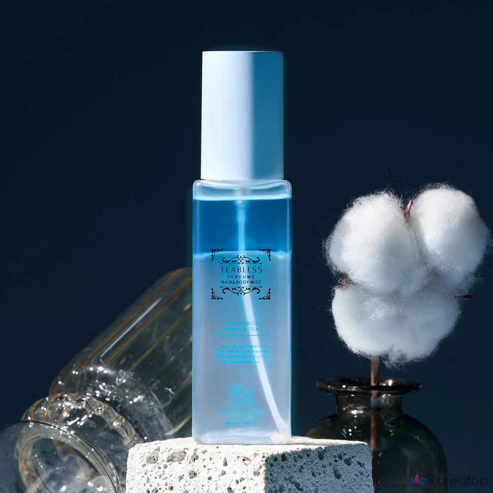 Парфюмированный спрей для волос и тела TEABLESS Perfume Hair &amp; Body Mist Blue Mellow Tea Cotton, 100 мл, 1 шт.