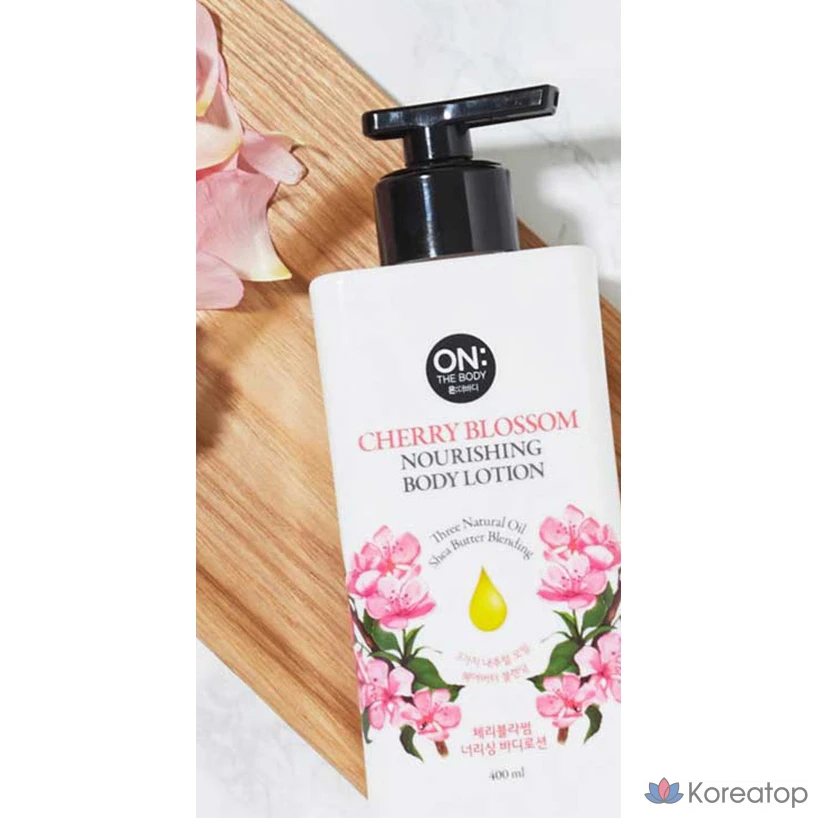Увлажняющий лосьон для тела Pure Derma On The Body Nourishing Body Lotion Cherry Blossom, 400 мл, 1 шт.