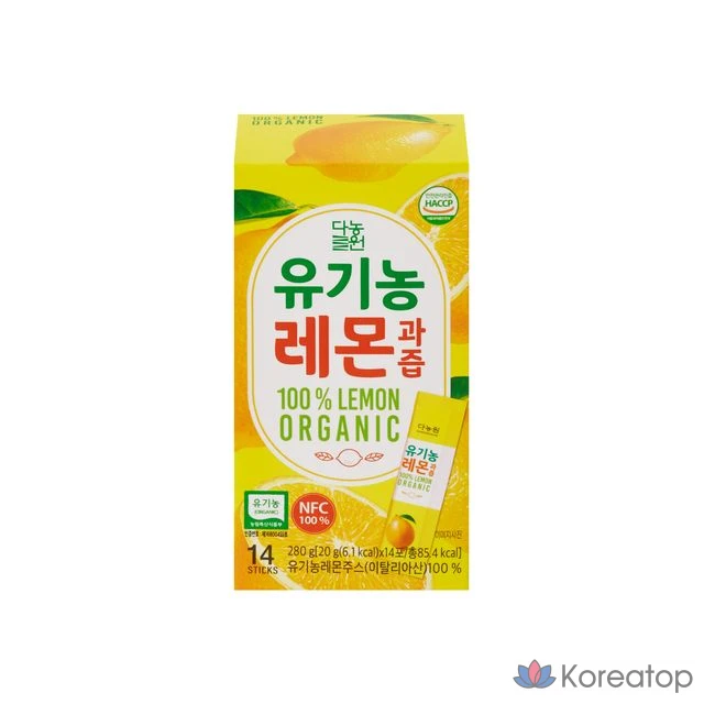 Сок лимона органический Danongwon Organic Lemon Juice, 20 г, 14 шт.