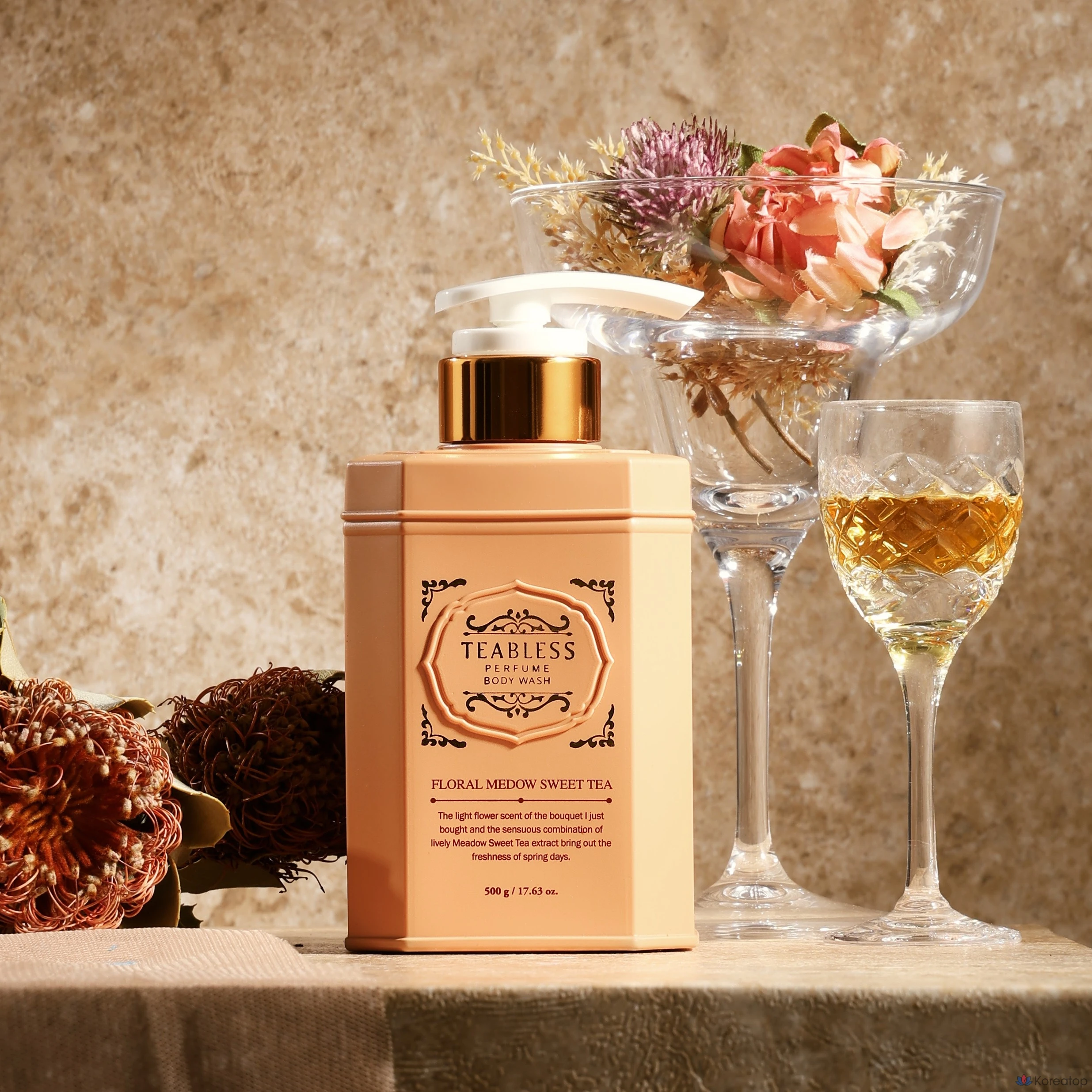 Гель для душа TEABLESS Perfume Body Wash Sweet Tea Floral, 500 г, 1 шт.