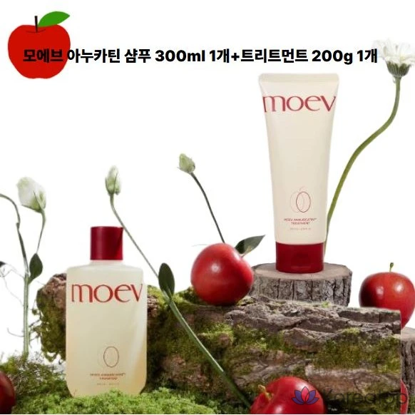 Шампунь и кондиционер Moev Heart Pairing Anucatin Scalp Care Shampoo &amp; Treatment, 300 мл + 200 г, 1 шт.
