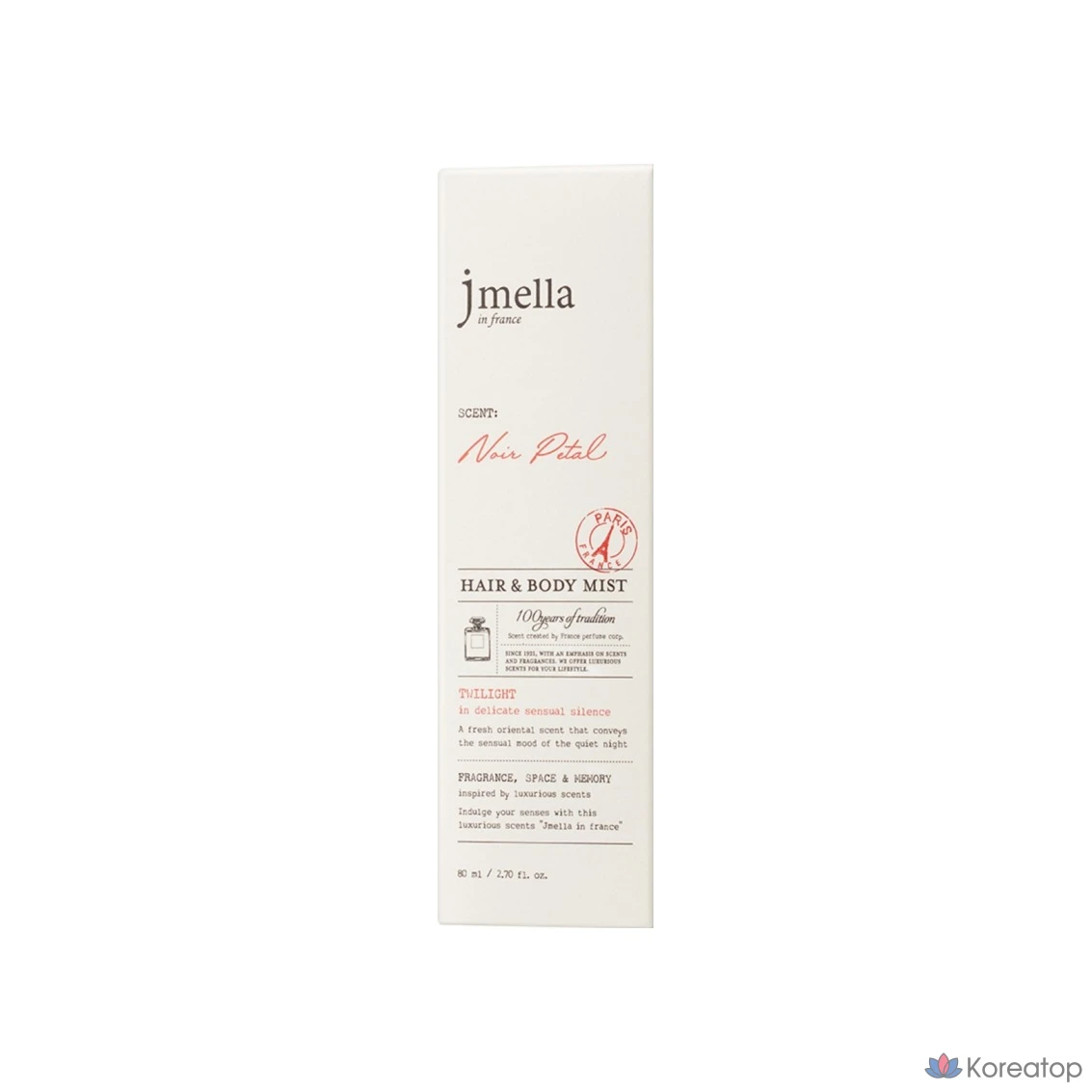 Спрей для волоса и тела Jmella In France Noir Petal Perfume Hair & Body Mist Fresh Oriental, 80 мл, 1 шт.