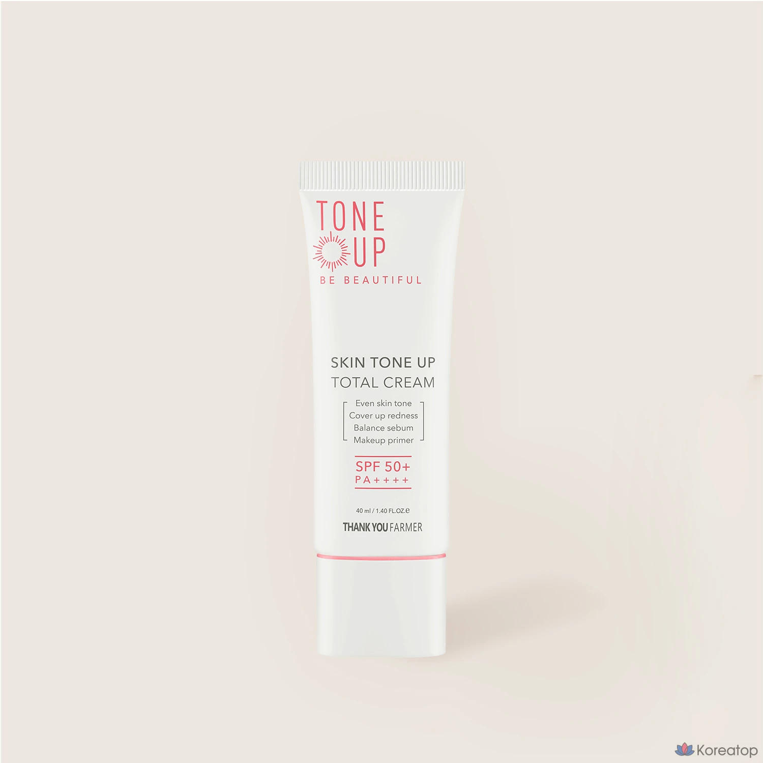 Тонер Thank You Farmer Skin Tone Up Total Cream, 40 мл, 1 шт.