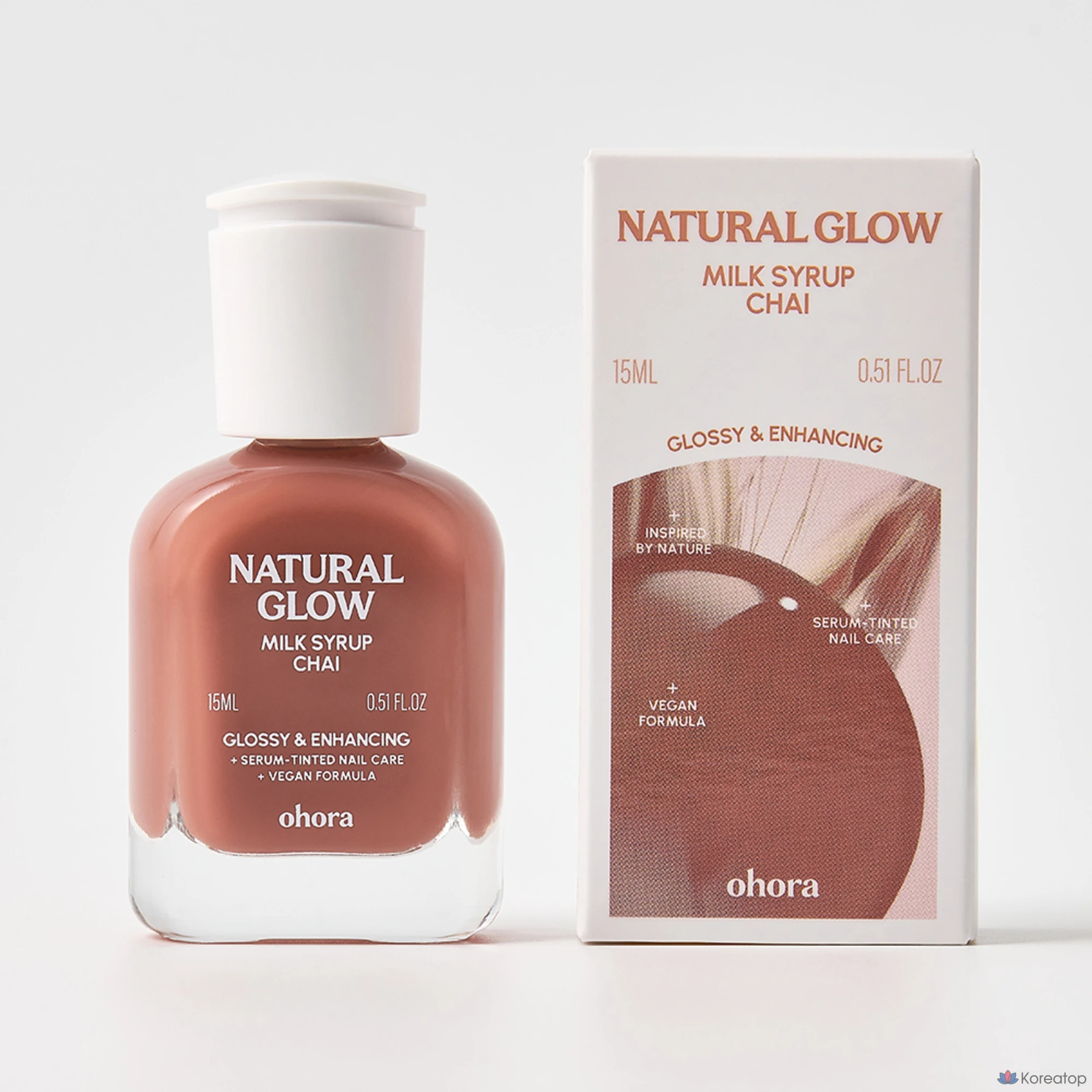 Укрепляющее средство для ногтей Ohora Natural Glow Milk Syrup Nail Strengthener, 15 мл, 1 шт.