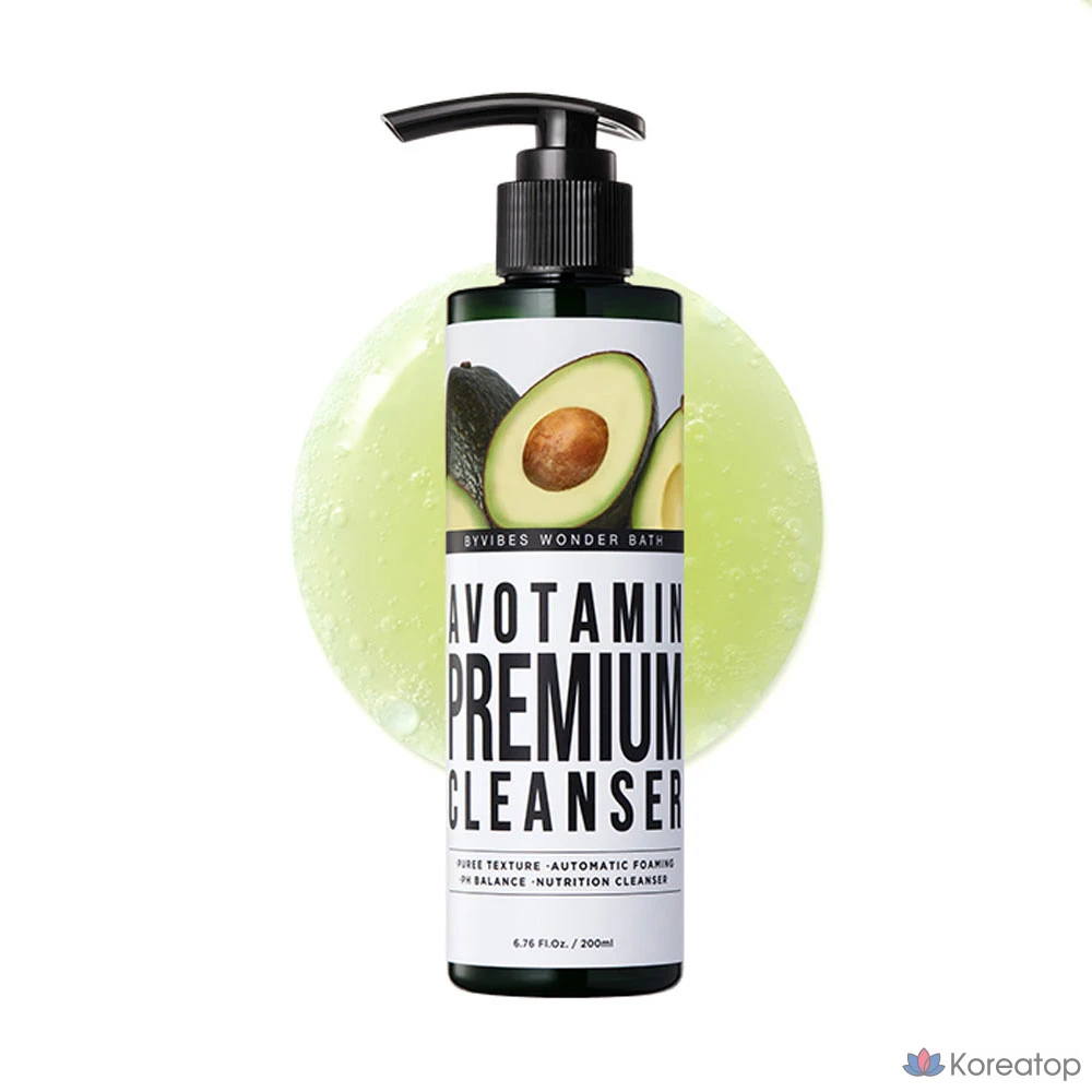 Пенка для умывания Wonder Bath Vegitox Avotamin Mild Acid Bubble Cleanser, 200 мл, 1 шт.