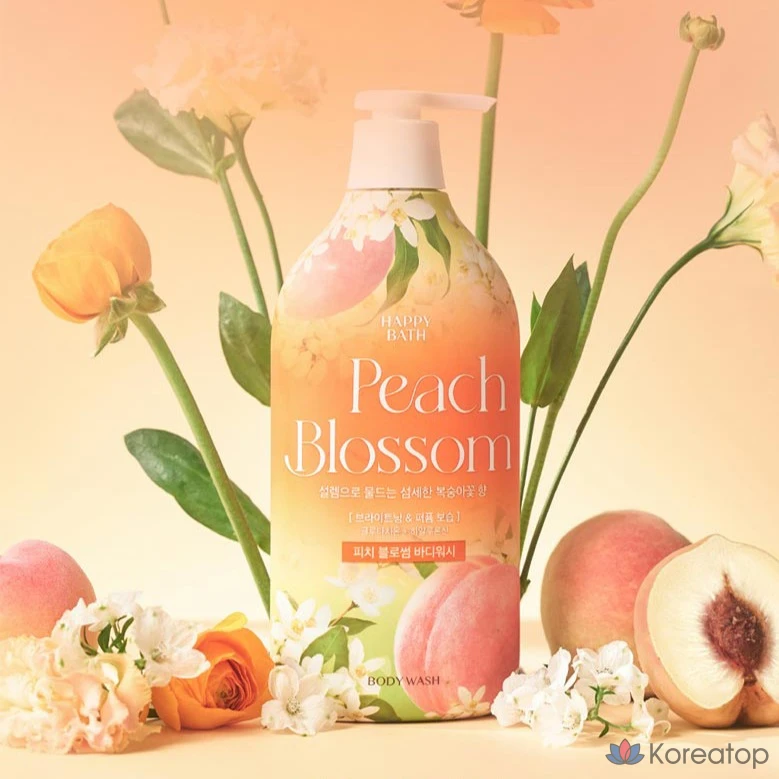 Гель для душа Happy Bath Peach Blossom Body Wash, 900 г, 1 шт.