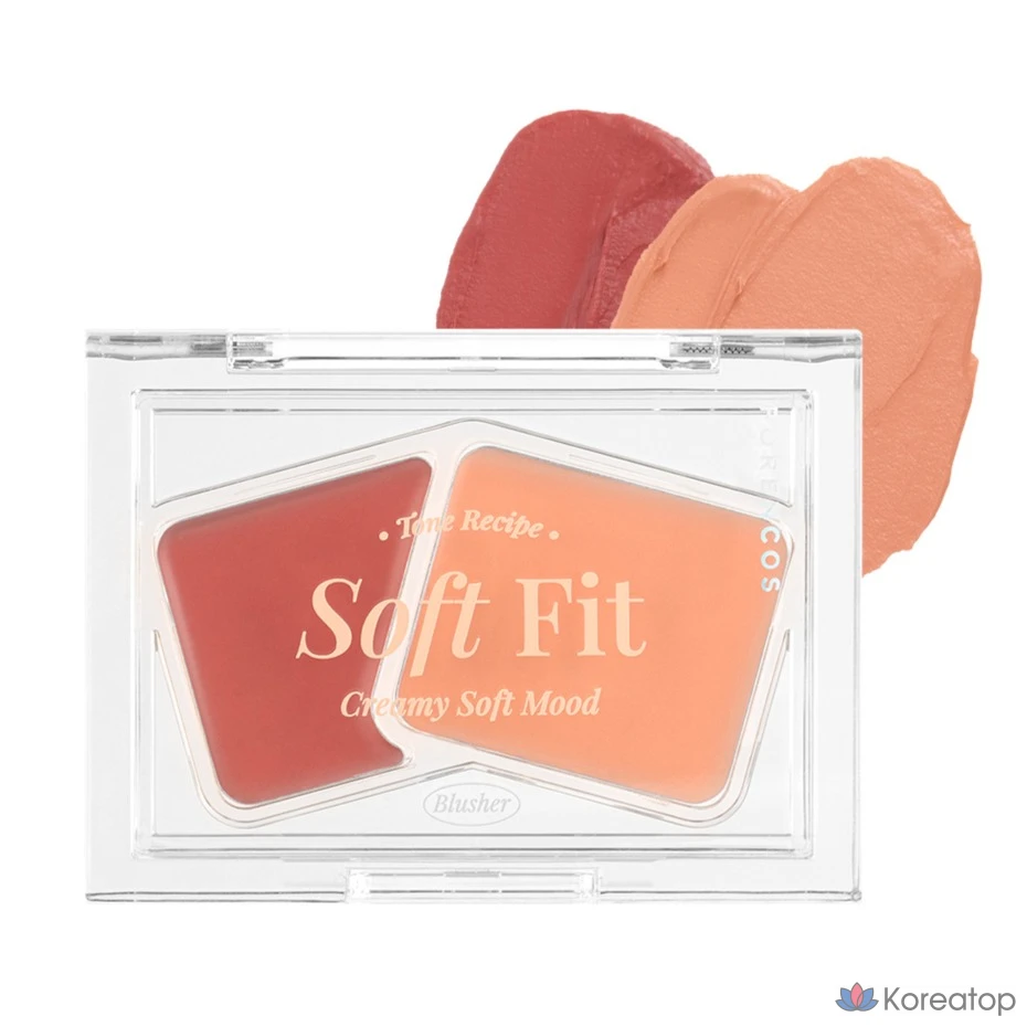 Кремовые румяна Forencos Soft Fitting Cream Blusher, оттенок 01 Apricot Milk, 3 г, 1 шт.