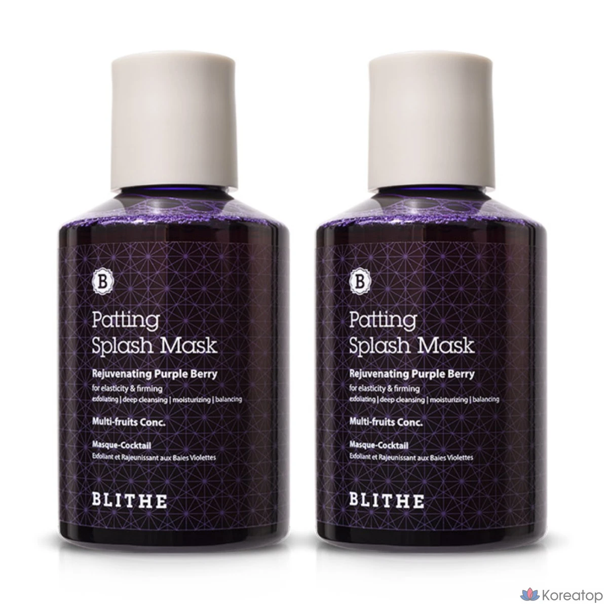 Пилинг-маска для лица BLITHE Soo & Yoo Purple Wash-off Mask, 150 мл, 2 шт.