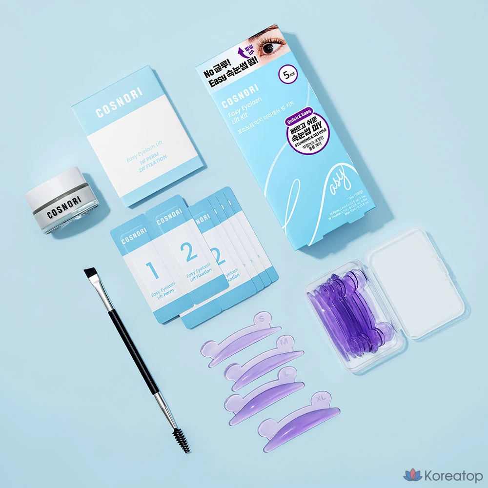 Набор для ламинирования ресниц Cosnori Easy Lash Perm Kit, 5 применений, 1 шт.