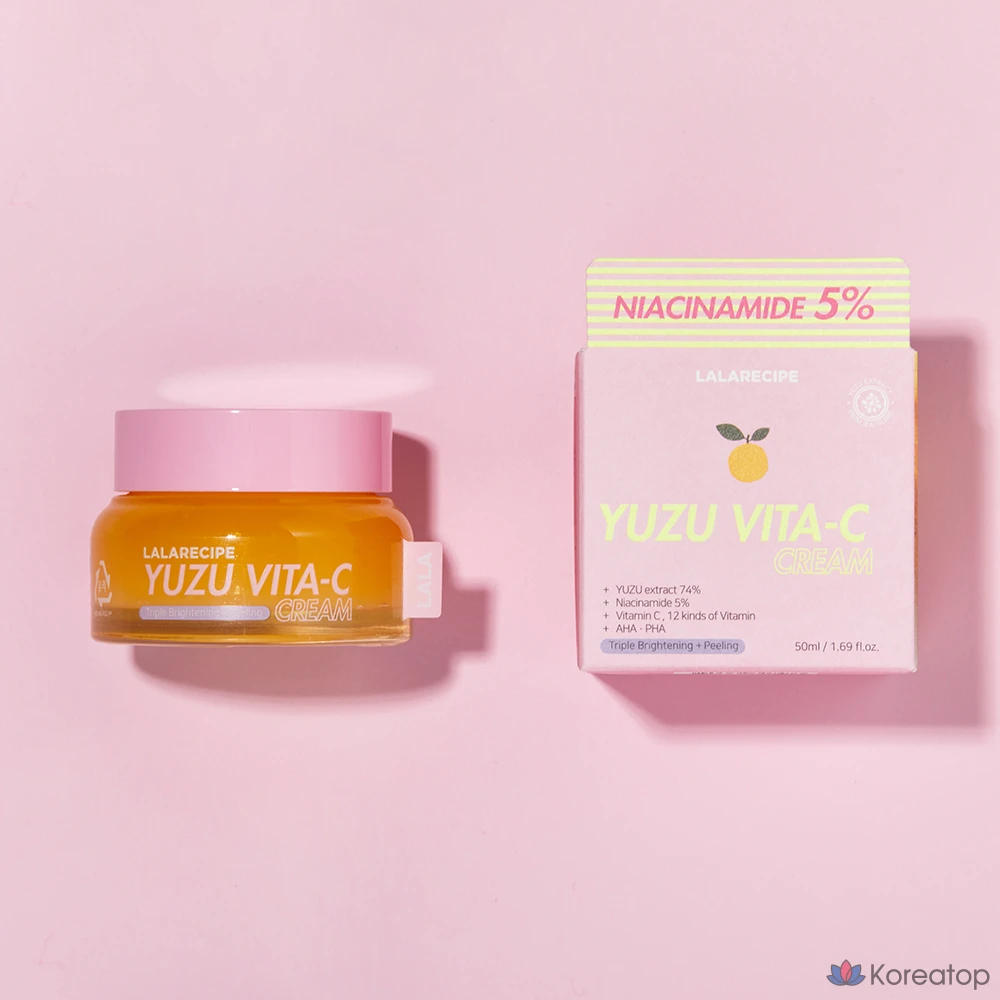 Крем LALARECIPE Yuja Vita C Niacin 5 Cream, 50 мл, 1 шт.