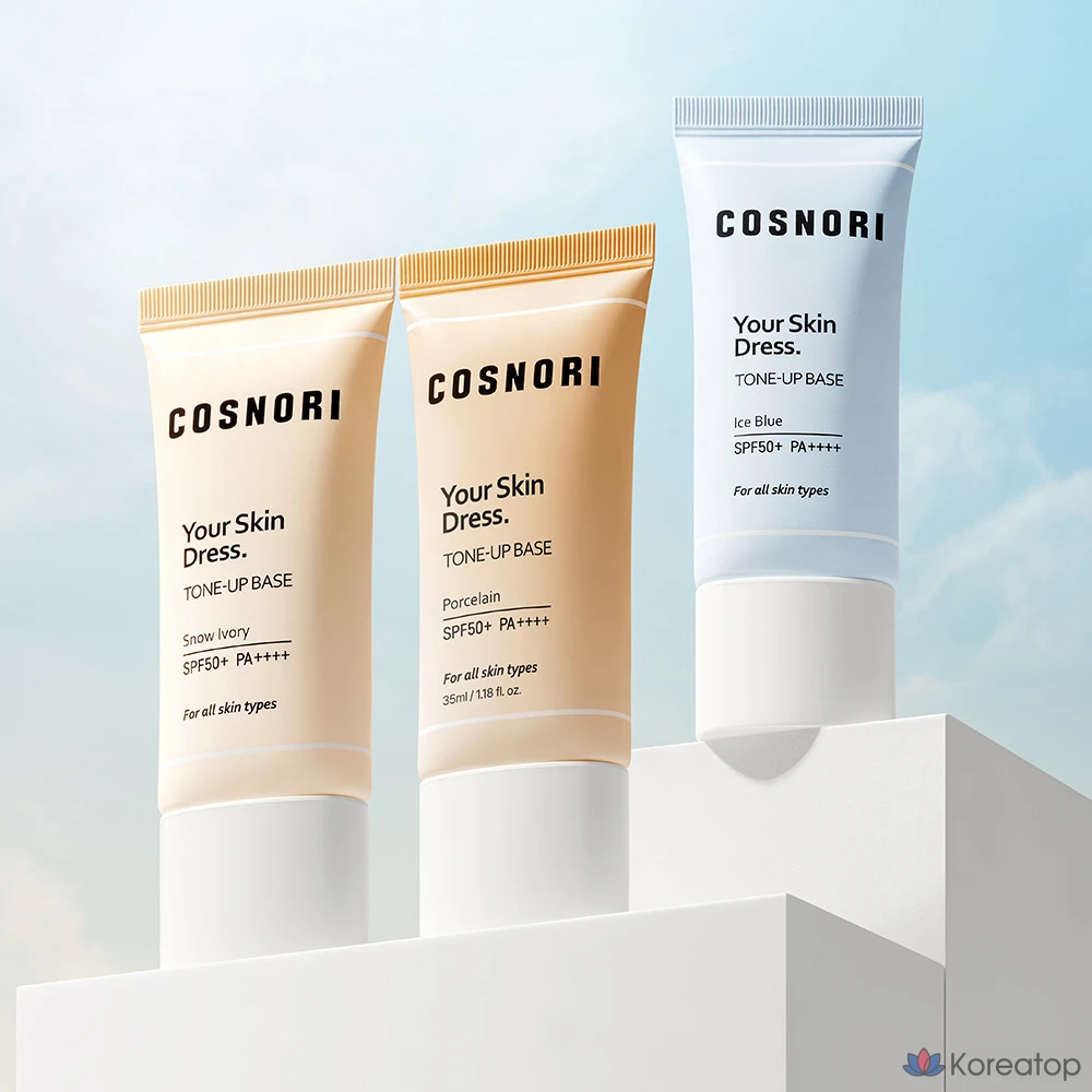 Тонер Cosnori Your Skin Dress Tone Up Base, оттенок Porcelain, 35 мл, 1 шт.