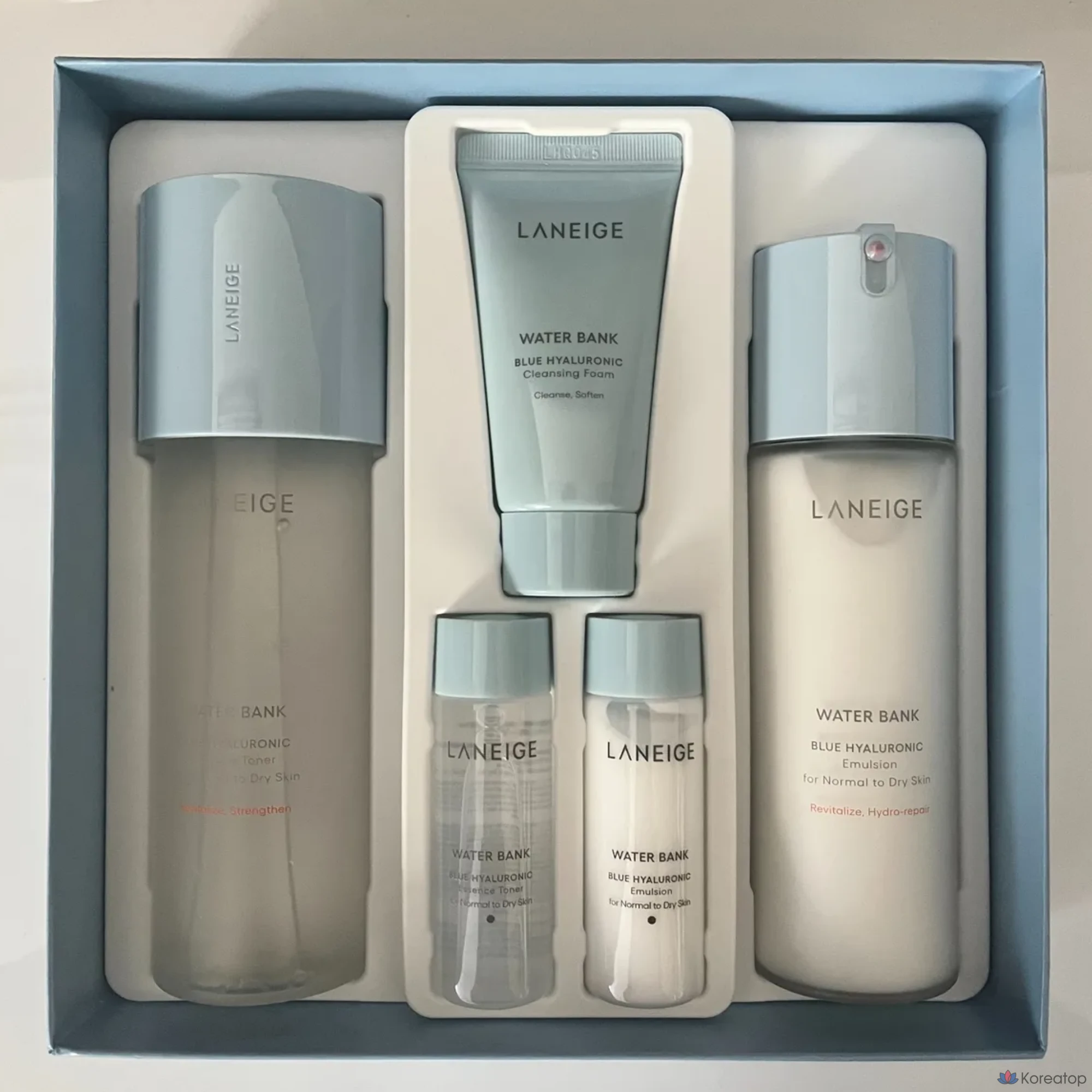 Набор для ухода LANEIGE Water Bank Blue Hyaluronic 2-Step Essential, 1 шт.