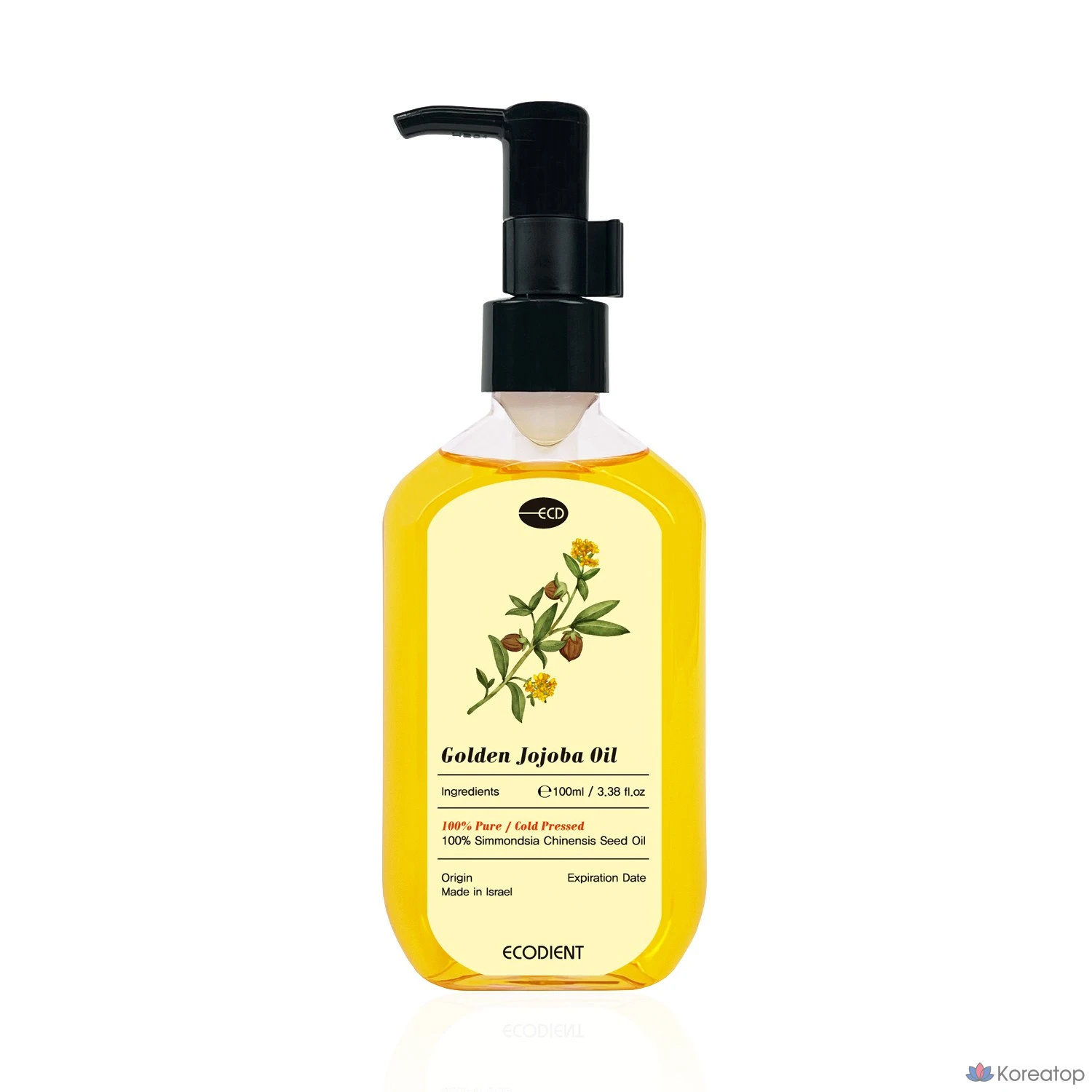 Масло для лица Francoise&amp;fragrance. [Ecodient] 100% Pure Golden Jojoba Oil, 100 мл, 1 шт.
