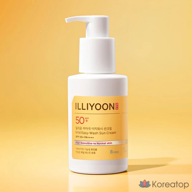 Солнцезащитный крем ILLIYOON Low Irritation Easy Wash Sun Cream SPF50+ PA++++, 150 мл, 1 шт.