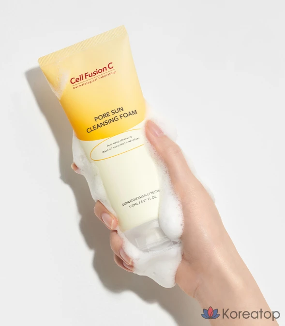 Очищающая пенка CELL FUSION C Pore Sun Cleansing Foam, 150 мл, 1 шт.