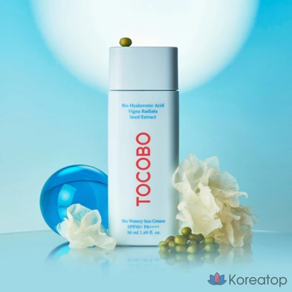 Солнцезащитный крем Tocobo Bio Watery Sun Cream SPF50+ PA++++, 50 мл, 1 шт.