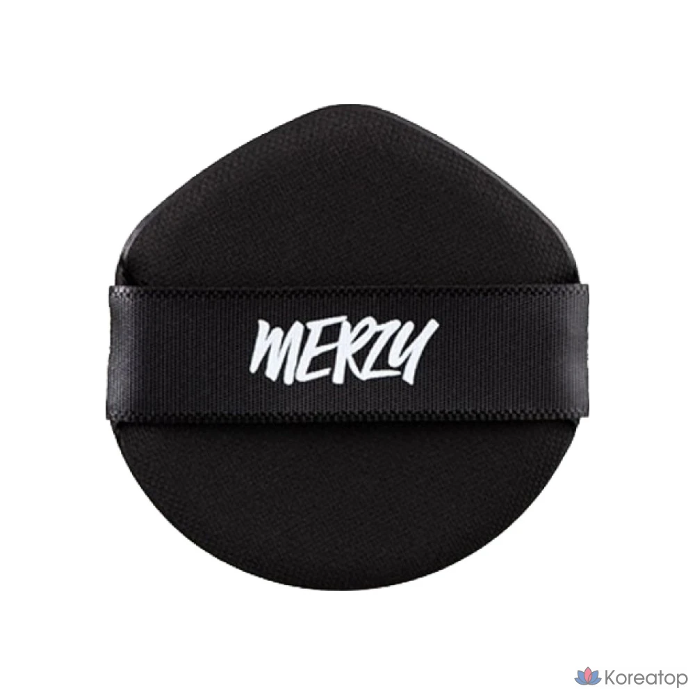 Кушон-пудра MERZY The Airy Thin Cover Cushion Puff, цвет Black, 5 шт.