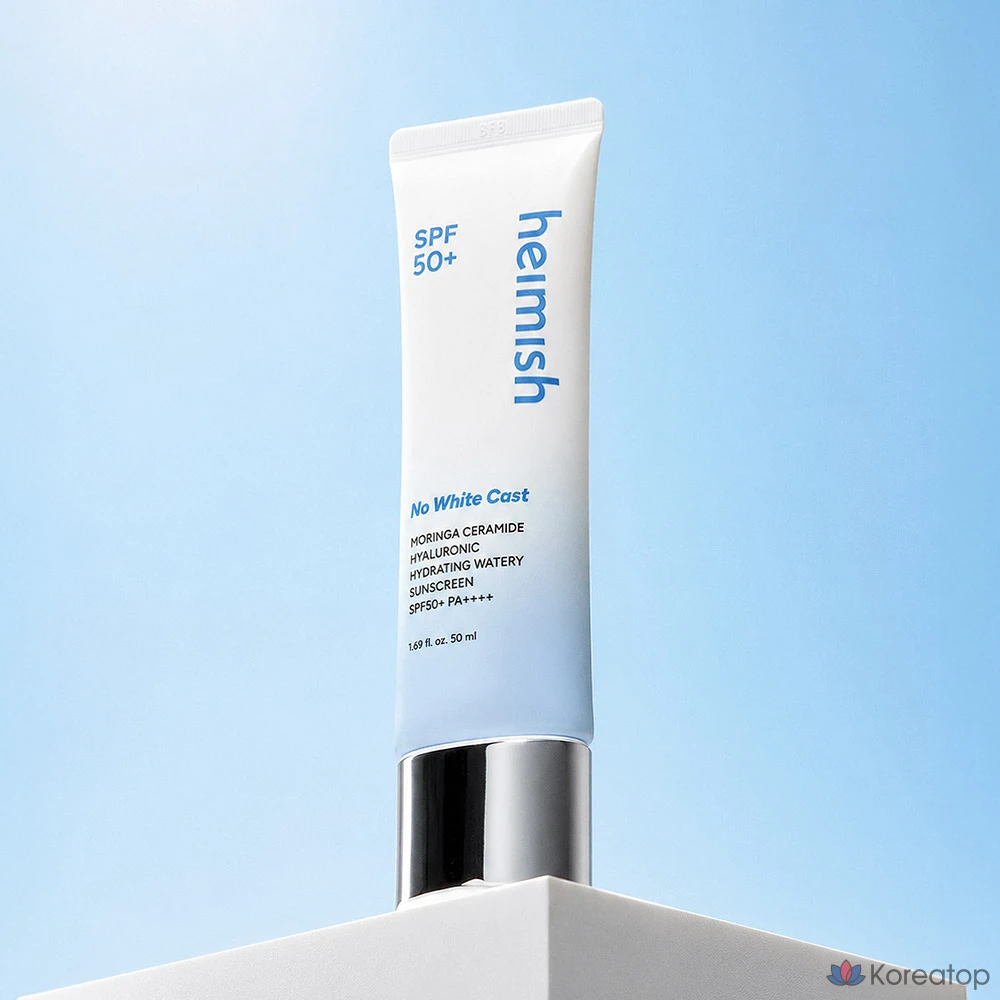 Солнцезащитный крем Heimish Moringa Ceramide Hyaluronic Acid Hydrating Watery Sunscreen SPF50+ PA++++, 50 мл, 1 шт.