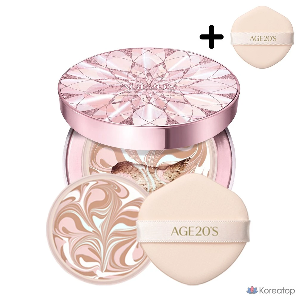 Кушон AGE 20S Double Blooming Dia Essence Cover Pact, оттенок 23, 1 шт.