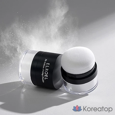 Пудра для лица ELROEL No Sebum Fixing Powder, бесцветная, 1 шт.