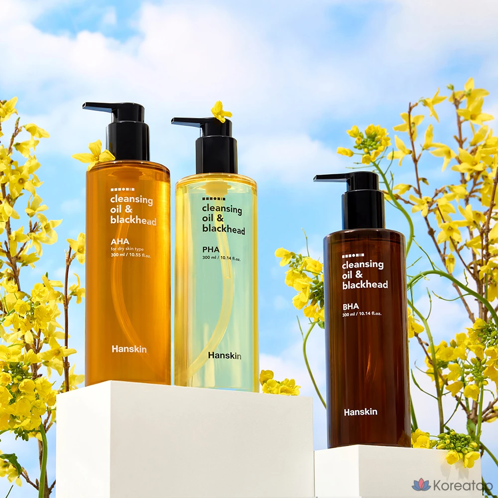 Гидрофильное масло HANSKIN Cleansing Oil &amp; Blackhead BHA, 330 мл, 1 шт.
