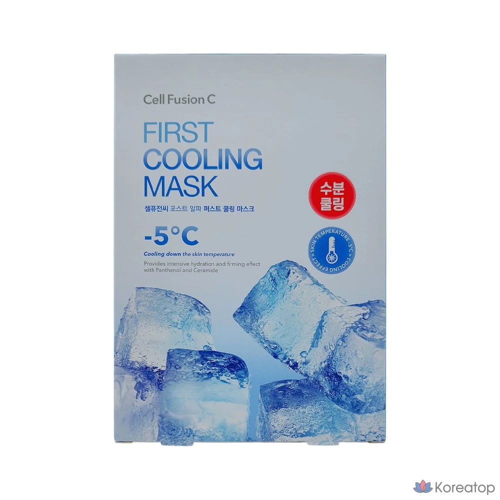 Тканевая маска для лица CELL FUSION C Post Alpha First Cooling Mask, 5 шт.