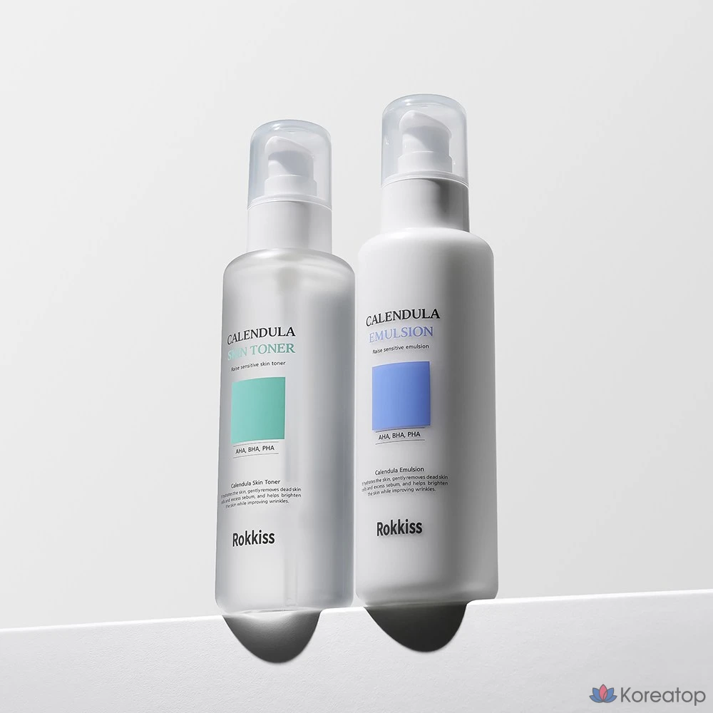 Набор для ухода Rokkiss Calendula Skin Toner + Emulsion Set, 150 мл + 150 мл, 1 шт.