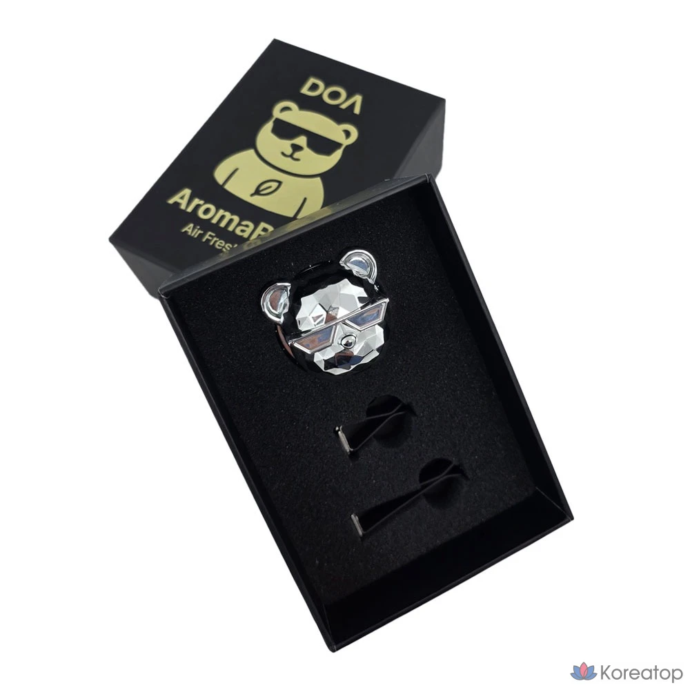 Ароматизатор для автомобиля DA99 Aroma Bear, Chrome Silver Ylang Ylang, 1 шт.