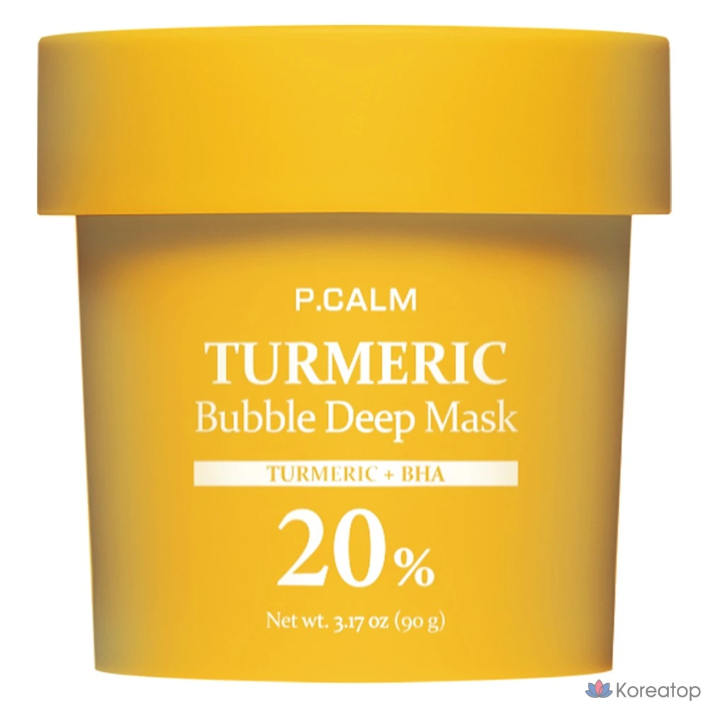 Пилинг P.CALM Turmeric Curcumin Bubble Deep Mask, 1 шт.