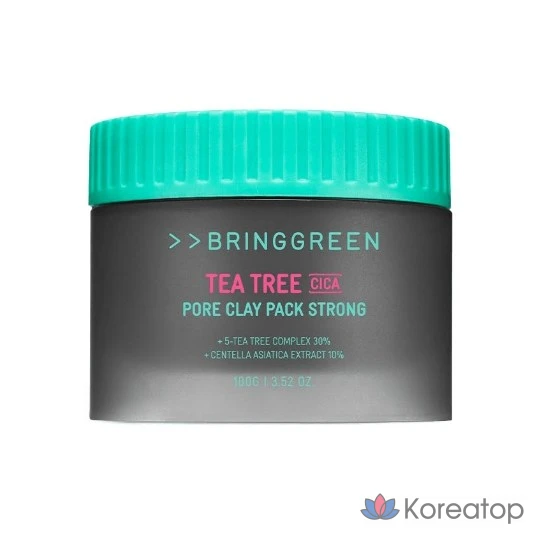 Маска для лица Bring Green Tea Tree Cica Pore Clay Pack Strong, 100 г, 1 шт.