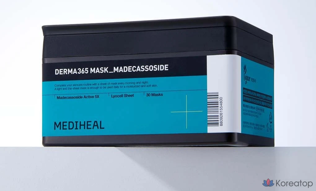 Тканевая маска для лица MEDIHEAL Derma 365 Madecassoside Mask, 30 шт.