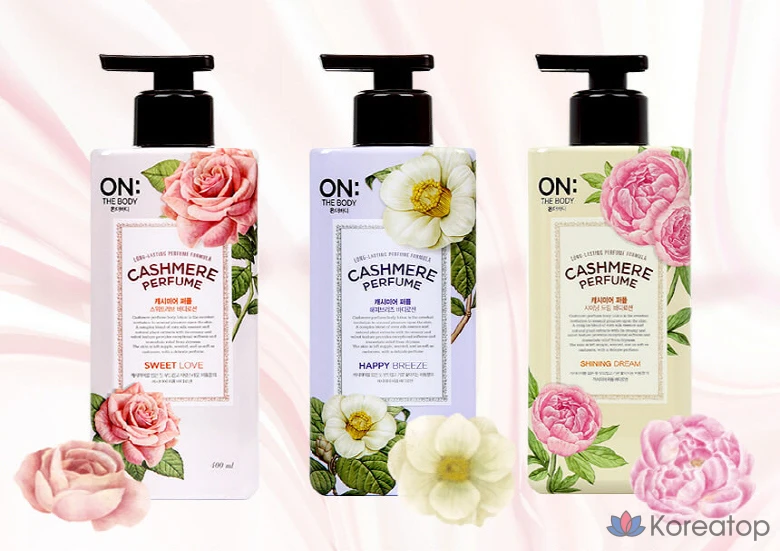 Увлажняющее средство для тела Pure Derma On The Body Cashmere Perfume Shining Dream Body Lotion, 400 мл, 1 шт.