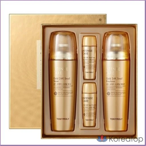 Набор для ухода Tony Moly Intense Care Gold 24K Snail 2-piece Set, 1 шт.