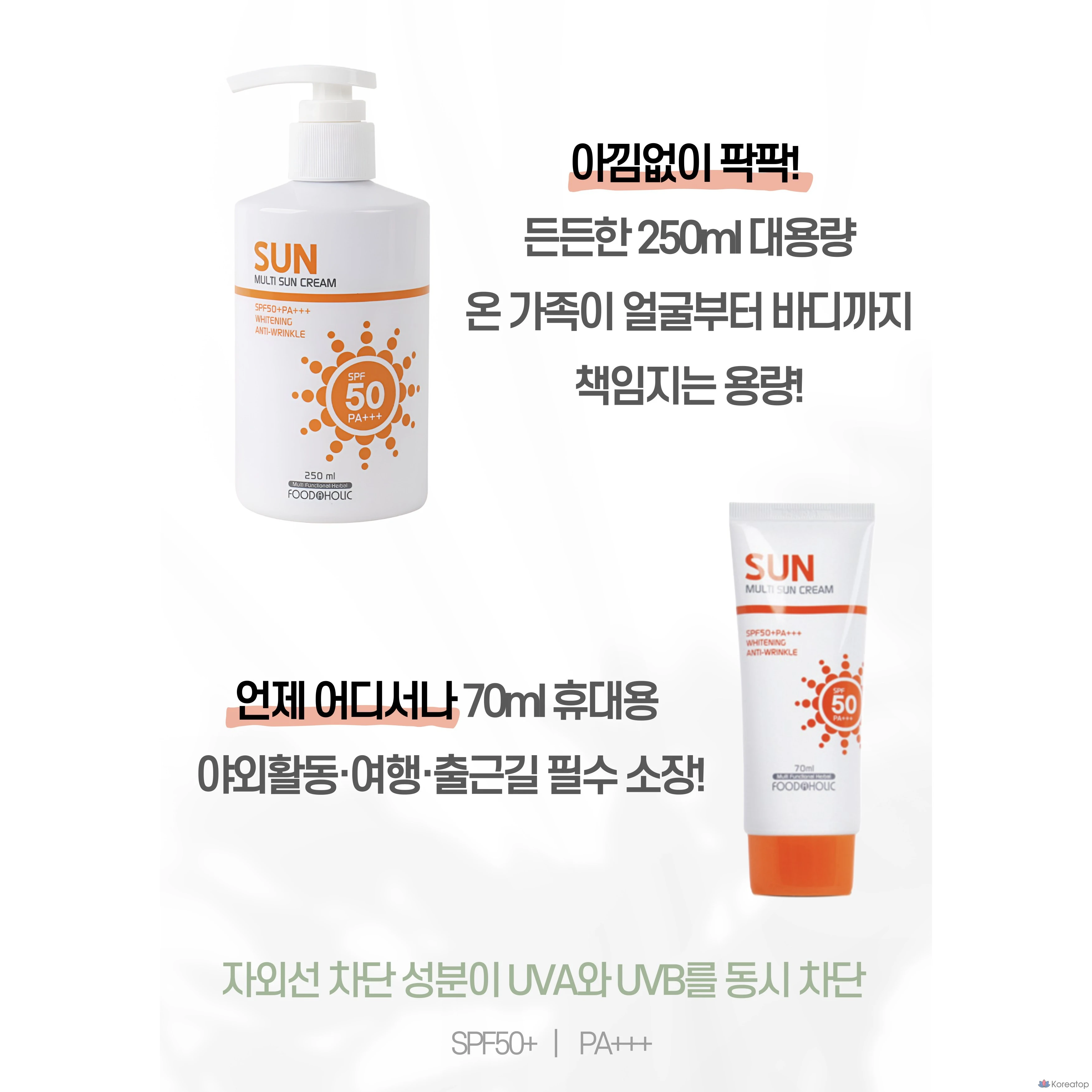 Солнцезащитный крем FoodaHolic Petra Sun Cream, 320 мл, 1 шт.