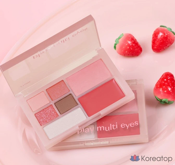 Палетка теней для век Etude House Play Multi Eyes Palette, оттенок Sweet Strawberry, 1 шт., фото 2