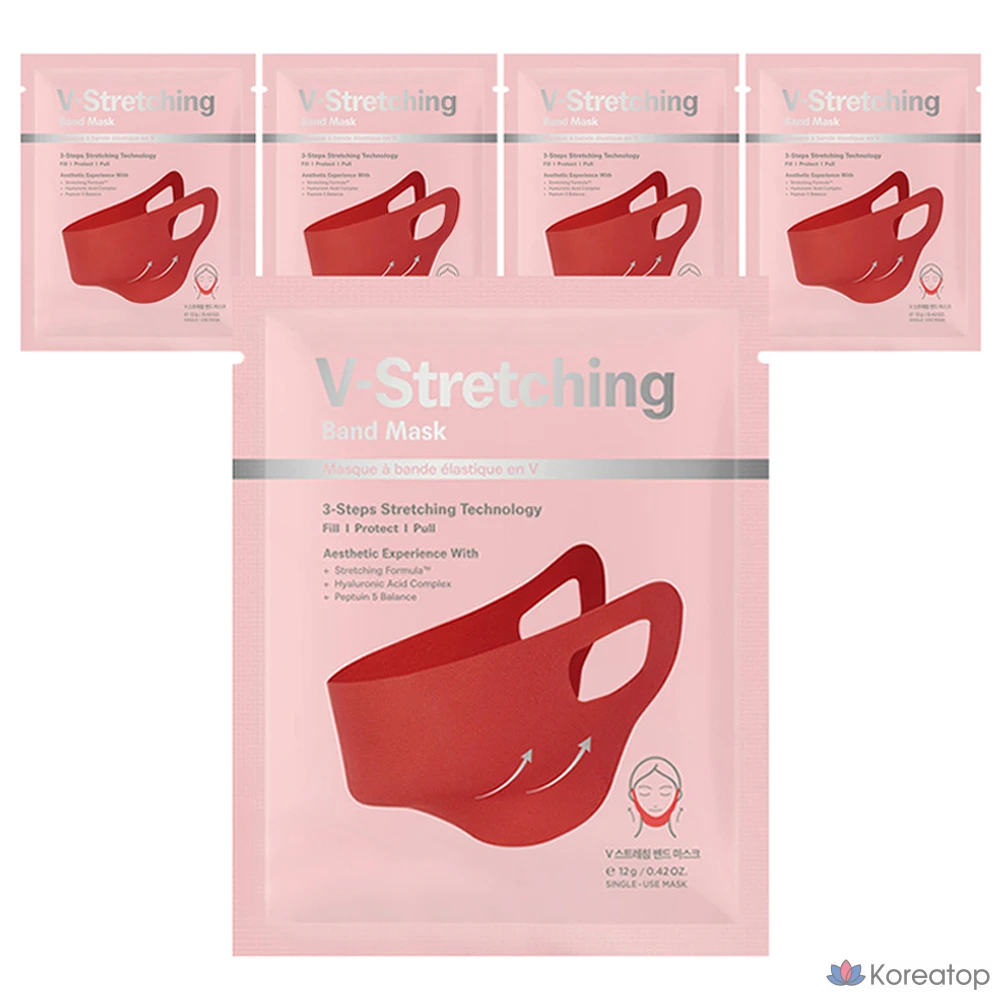 Тканевая маска для лица Bellasoo V Stretching Band Mask, 5 шт.
