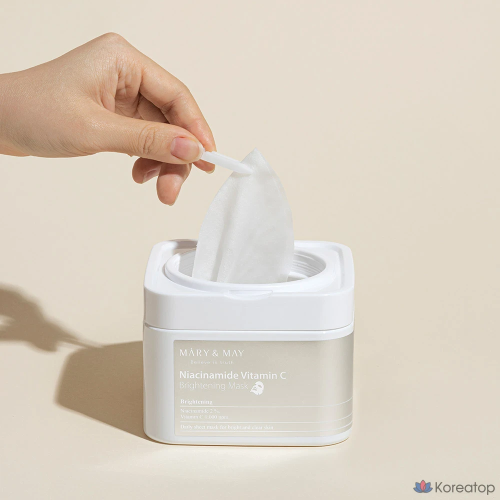Тканевая маска для лица Mary&May Niacinamide Vitamin C Brightening Mask, 150 шт., фото 2
