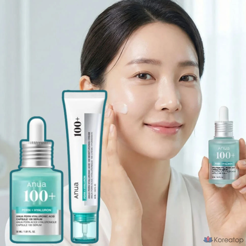 Набор для ухода Anua PDRN Serum Cream Wrinkle Care 2-piece Set (Serum 30 мл + Cream 60 мл), 1 шт.