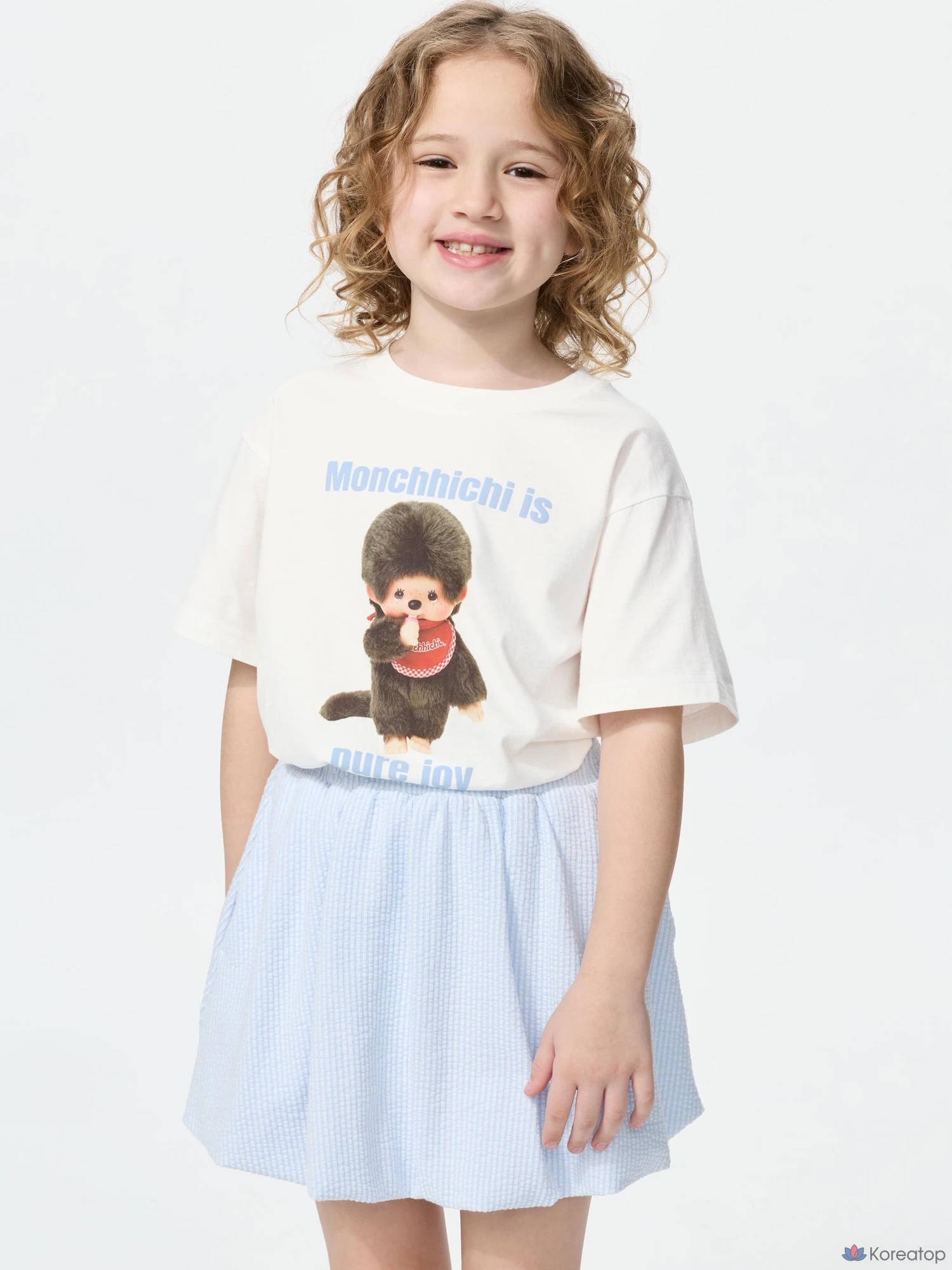 Футболка для девочек Uniqlo Monchhichi UT Graphic T