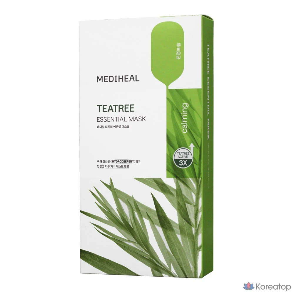 Тканевая маска для лица MEDIHEAL Tea Tree Care Solution Essential Mask, 10 шт.